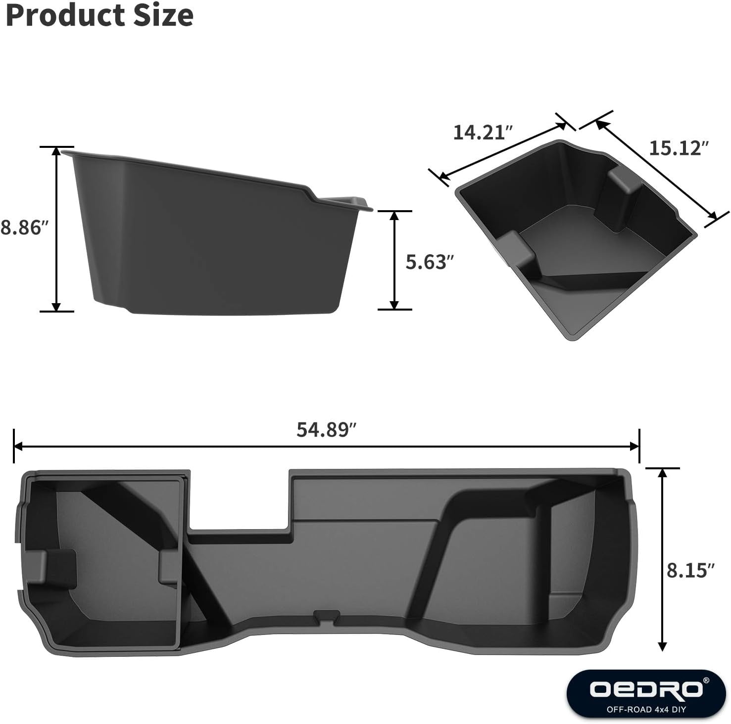 Ledkingdomus Under Seat Storage Box 2in1 Max Organizer for 2014-2018 Chevrolet Silverado/GMC Sierra 1500 Double Cab/15-19 2500HD/3500HD