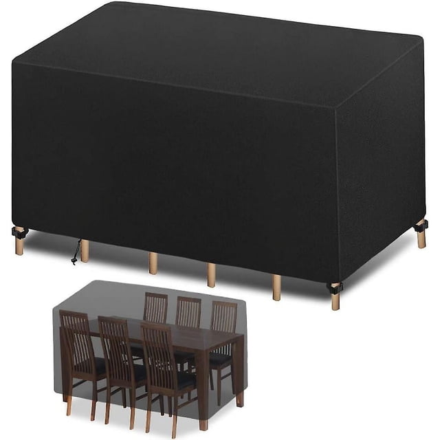 Housse de Protection Couverture de Meubles, Couverture de Meubles de Jardin, Couverture de Table Extérieure Bâche Imperméable Tissu Oxford Imperméable, Résistance au Vent, Anti-uv,