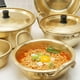 thumbnail image 5 of Ol de de aluminio caliente de espinil Ramyun para estufas de Gas, estufas de cerámica eléctrica, amarillo 22cm perfecl olla de cocina coreana, 5 of 8
