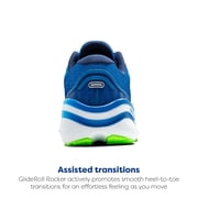 Brooks Men’s Ghost Max 2 Neutral Running & Walking Shoe - Dutch Blue/Green Gecko/Peacoat - 9.5 Medium