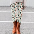 thumbnail image 2 of Gibobby Leggings estampados para mujer Leggings de moda de otoño e invierno para mujer, 2024pantalones con estampado navideño informal(Azul claro,XG), 2 of 4