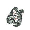 thumbnail image 2 of Cape Robbin ROUSY Black Floral Flat Slip-On Comfort Mules Flats Slides Sandals (BLACK, 10), 2 of 2