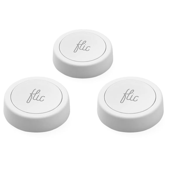 Paquete de 3 unidades Smart Button Flic | Interruptor de luz, controlador de música