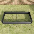thumbnail image 6 of Knubmt Outdoor Rectangle Metal Garden Bed Raised Planter for Flowers, Vegetables, Plants, Black, 7.6x3.7x0.98ft, 6 of 7