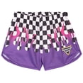 thumbnail image 3 of Monster Jam Little Girls' Athletic 2-Piece Tank Top and Shorts Set Grey Sparkle Smash, 3 of 6