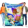 thumbnail image 1 of Bubble Guppies anti-pilling, suave, ligera, esponjosa y acogedora de lujo para hogar y cocina – Perfecta para niños y adultos,150X200cm, 1 of 6