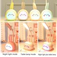 thumbnail image 4 of Portable Mini Bunny Night Light - Cute Rabbit LED Table Lamp - Foldable USB Rechargeable Reading Light for Bedroom, Children's Bedside, Study - Pink Rabbit, 4 of 4