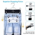 thumbnail image 4 of Skirt Hanger 4 Tier Pants Holder Clip Steel Adjustable Space Saving Trousers Hanging Rack, 4 of 9