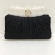 thumbnail image 5 of Cartera de mano con purpurina dorada para mujer, bolso de noche plisado para fiesta de bodas nupciales con anillo de diamantes de imitación, 5 of 6