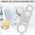 thumbnail image 4 of Pack of 1 Stainless Steel Spaghetti Pasta Measuring Tool with 4 Serving Portion to Properly Measure Spaghetti- Salesdude Kitchen Gadgets, Silver, 7-1/4 inches, c-30, 4 of 8