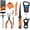 ToughTide-7pc Fishing Tool Kit, variant on KastKing 5Pc Fishing Tool Kit with Digital Fish Scale, Lip Gripper & Tape Measure, 7" Fillet Knife and 8" Split Ring Pliers ToughTide