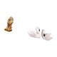 thumbnail image 5 of Escultura de león y cisne majestuosa, estatua coleccionable, adorno de mesa, figura decorativa para oficina, hogar, estantería, regalo de cumpleaños,, 5 of 8