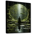 thumbnail image 2 of Designart "Contemplation In A Zen Garden Through Meditation II" Meditation Floater Framed Canvas Wall Art, 2 of 5