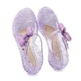 thumbnail image 4 of Huanglei Jelly Shoes For Girls Birthday Sandals For Girls Toddler Glitter Sandals Dress Sandals, 4 of 6