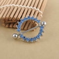 thumbnail image 3 of Unatoiry Rhinestone Crystal Body Barbell Rings Barbell Jewelry blue, 3 of 6