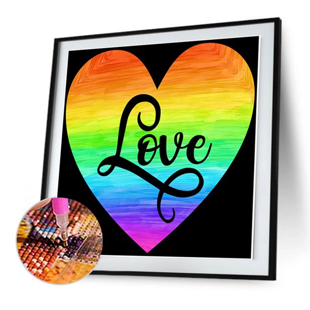 5D bricolaje completo taladro diamante pintura amor punto de cruz bordado mosaico Kit Likrtyny decoración de arte