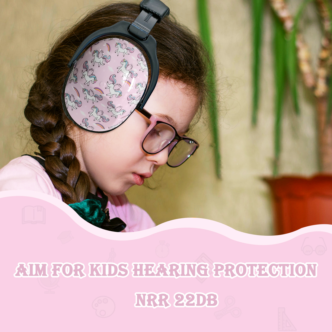 ZOHAN Kids Ear Protection, NRR 22 dB, Unicorn Design photo 8