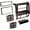 Metallic, variant on Single & Double DIN Stereo Dash Kit, Black