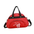 thumbnail image 2 of Bolsa de baile con compartimento para zapatos, portátil, ligera, resistente y práctica, ideal para niñas, ropa, zapatos y deportes de baile. Rojo, 2 of 8