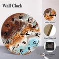 thumbnail image 4 of ZXCXRQFa Beach Sea Wood Wall Clock Silent Non-Ticking Kitchen Desk Clock Battery Operated Analog Decorative Round Clocks 10 in Garden Home Decor, 4 of 7