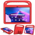thumbnail image 2 of Dteck Kids Case for Lenovo Tab M10 Plus 10.6-inch 3rd Generation TB-125F/TB-128F,Shockproof EVA Case Kids Friendly Handle Kickstand Lightweight Cover,Red, 2 of 6