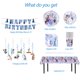 thumbnail image 2 of Set de artículos de fiesta JYHFY Frozen Birthday, 90 piezas, tema rosa, 2 of 5