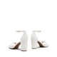 thumbnail image 4 of Zapatos DREAM PAIRS Tacones Bajos con Tacón Grueso Blancos Talla 7, 4 of 7