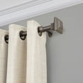 thumbnail image 2 of Elrene Home Fashions Florence Single Curtain Rod with Stacked Square Finial, Antique Pewter, 28" x 48", 2 of 4