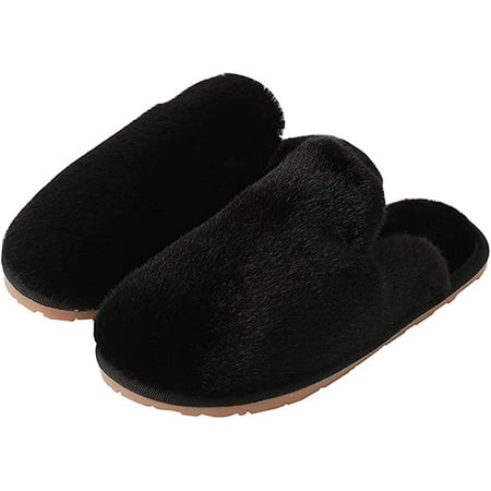 

CoCopeaunt Women Fuzzy Slippers Non-Slip House Shoes Fuzzy Slides Memory Foam Fluffy Slipper Soft Plush Bedroom Slippers Indoor Outdoor