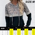 thumbnail image 2 of Angerella Sweat à Capuche pour Femme Imprimé Léopard Tops Pull à Capuche avec Cordon de Serrage avec Poche, 2 of 5