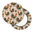 thumbnail image 2 of Balery Rooster Fundas de asiento para taburete de bar redondo de tela de terciopelo ajustables que protegen de arañazos y manchas para sillas de 14 a 17 pulgadas.-12 inch, 2 of 7