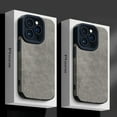 thumbnail image 2 of Fashion Case For iPhone 15 14 13 12 11 Pro Max Plus Fur Leather Full Lens Protection Cases Cover Gray For iPhone 11 Pro, 2 of 6