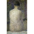 thumbnail image 3 of Seurat, Georges 12x18 Black Modern Framed Museum Art Print Titled - Pose From The Back, 3 of 5