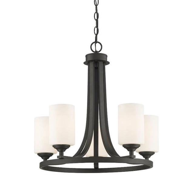 Lustre en Bronze Bordeaux de 21,5 x 21,5 Po