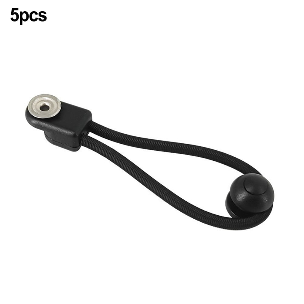 5Pcs Shock Cord Fastener Bungee Cord Clip Elastic Elastic Buckle With Knob For Camping Canopy Tent Boat Yacht Rv Cover Parts