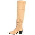 thumbnail image 3 of Journee Womens Zivia Stacked Heel Over The Knee Boots, 3 of 10