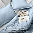 thumbnail image 3 of Bare Home Down Alternative Comforter Set - 3-Pieces - All Seasons - Queen, Dusty Blue, 3 of 7