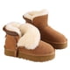 thumbnail image 1 of Botines Botas Nieve Forro Piel Sintética para Mujer Invierno Cálido Interiores Y Exteriores, 1 of 9