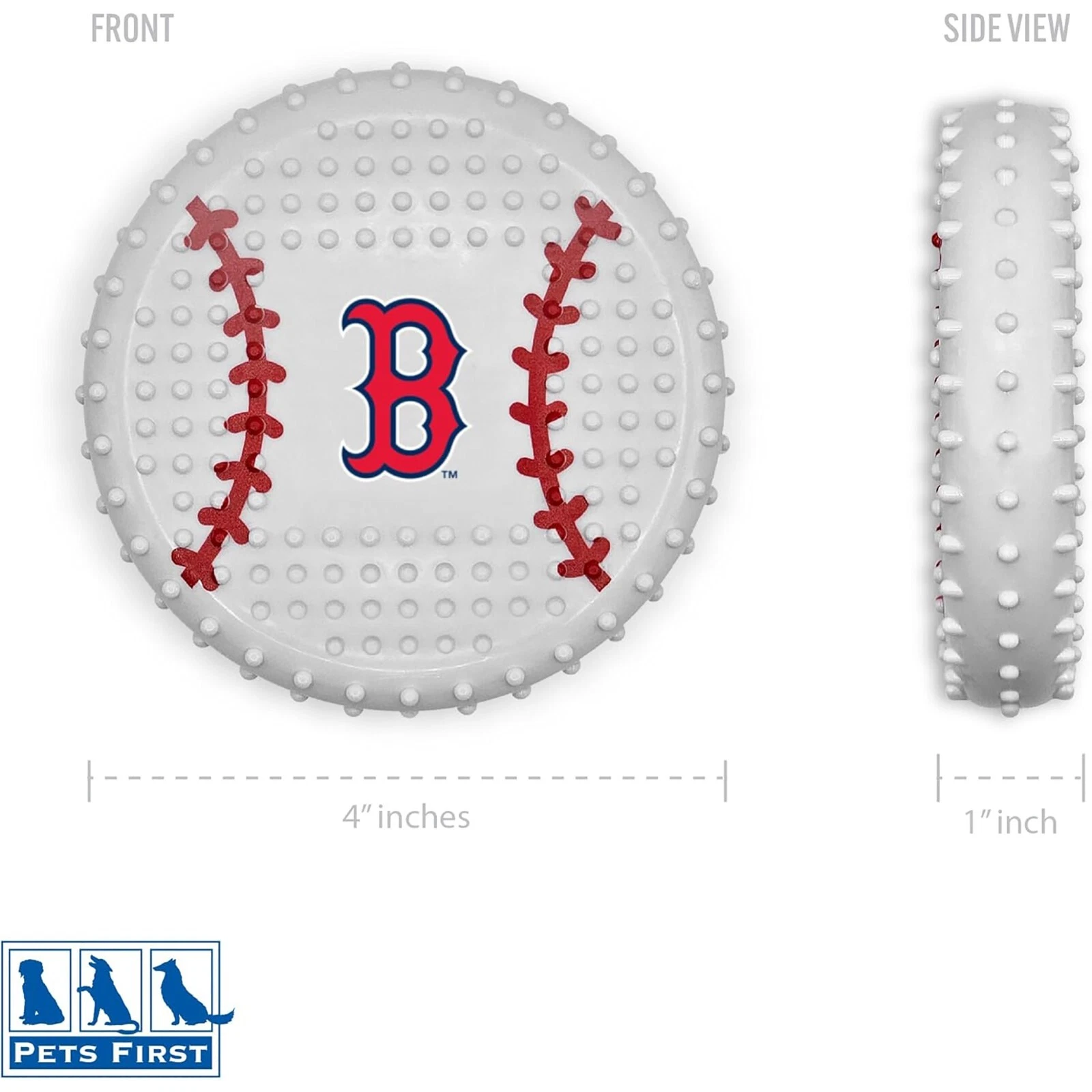 Pets First MLB Hard-Nylon Baseball Flavored Dog Chew Toys for Aggressive Chewers