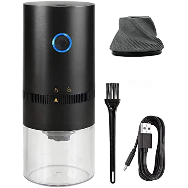 Vinsona World Portable Electric Coffee Grinder Makes 4 Cups Expresso Grinds  Coarse, Medium Fine, And Extra Fine Coffee Powder, Usb Rechargeable 