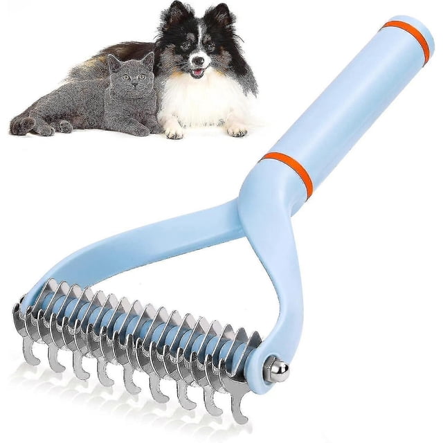 Pet Grooming Brush, Dog Detangling Comb, Double Sided For Shedding And Detangling Undercoat For Dogs