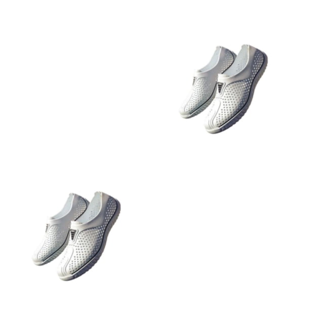 Minnieouse Zapatillas transpirables de verano para hombre, zapatos de agua de playa huecos, sandalias suaves de jardín de espuma EVA impermeable Type1 NO1