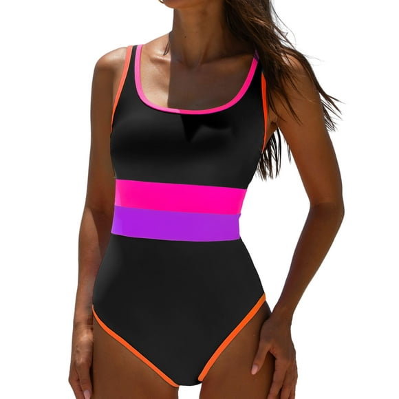 Traje de baño de una pieza popvil 2025 Tummy Control para mujer