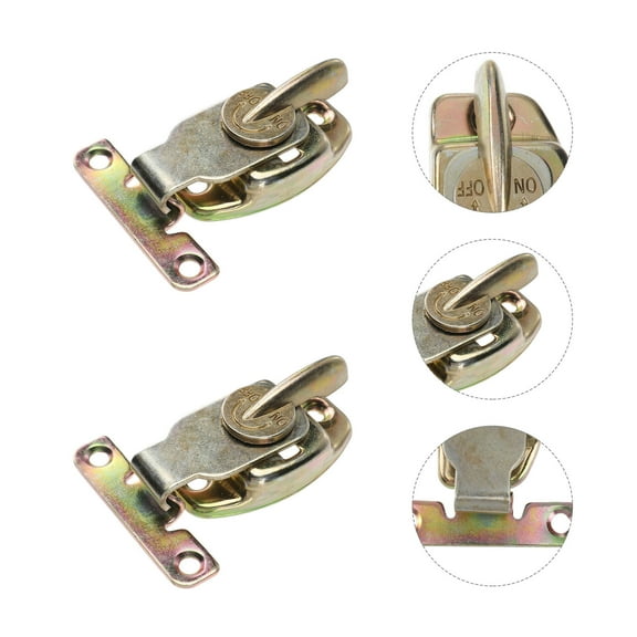 VERDANVERSE Dining Table Accessories Desk Lockers Golden Zinc Plated 4PCS