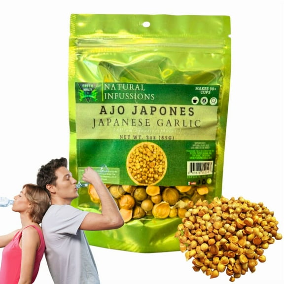 Green Royalty - Japanese Garlic- 100% natural (3oz) resealable bag- Organic-gluten free.  Ajo Japones