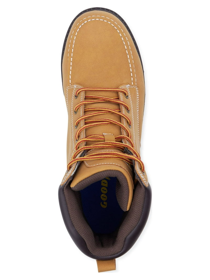 Goodyear Men\'s Penn Steel Toe Work Boots Water Resistant Wheat Size 11 Goodyear Men\ main image 2