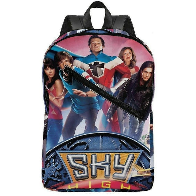 a13086 Sky High The Animated Series Ergonomic Semi-Full Print Backpack with Soft Padding and Protective Laptop Sleeve Pocket m13086