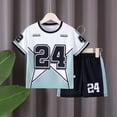 thumbnail image 3 of WOYY Boys Athletic Shorts Set Summer Active Short Sleeve Tshirt Shorts Outfits, Sizes 1-12, 3 of 3