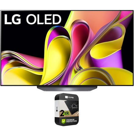 Restored LG OLED55B3PUA 55 Inch Class B3 series OLED 4K UHD Smart webOS with ThinQ AI TV Bundle with 2 YR CPS Enhanced Protection Pack (Refurbished)