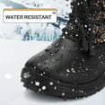 thumbnail image 6 of Bacca Girls Anti-Slip Snow Boots Black Glitter Warm Faux Fur-Lined Winter Boots 2M, 6 of 8